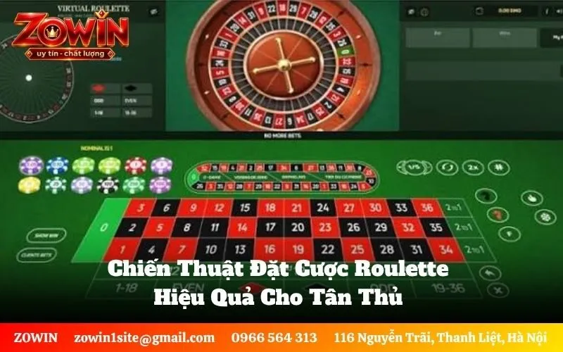 Chiến Thuật Đặt Cược Roulette Hiệu Quả Cho Tân Thủ
