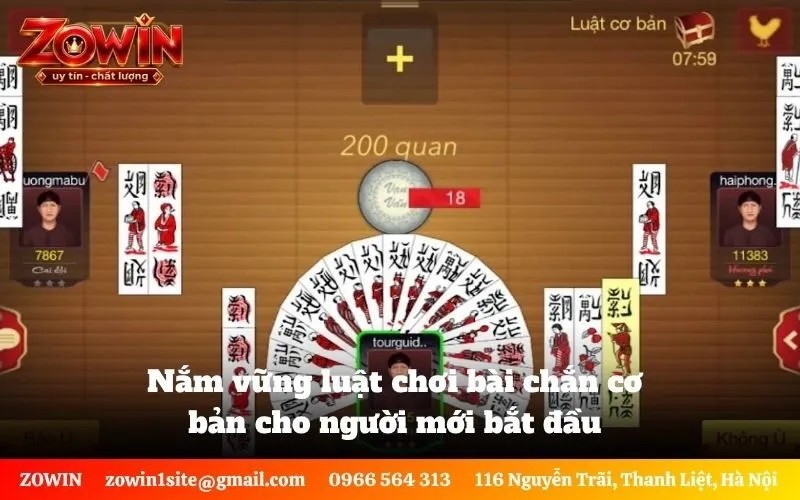 Nắm vững luật chơi bài chắn cơ bản cho người mới bắt đầu