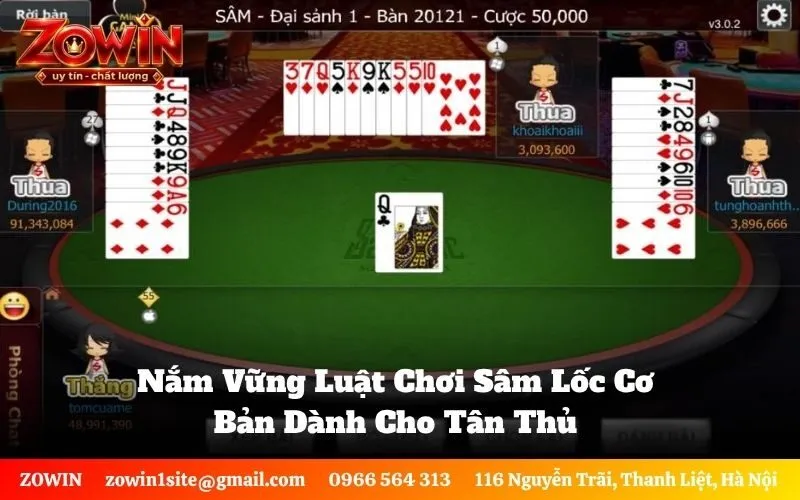 Nắm Vững Luật Chơi Sâm Lốc Cơ Bản Dành Cho Tân Thủ