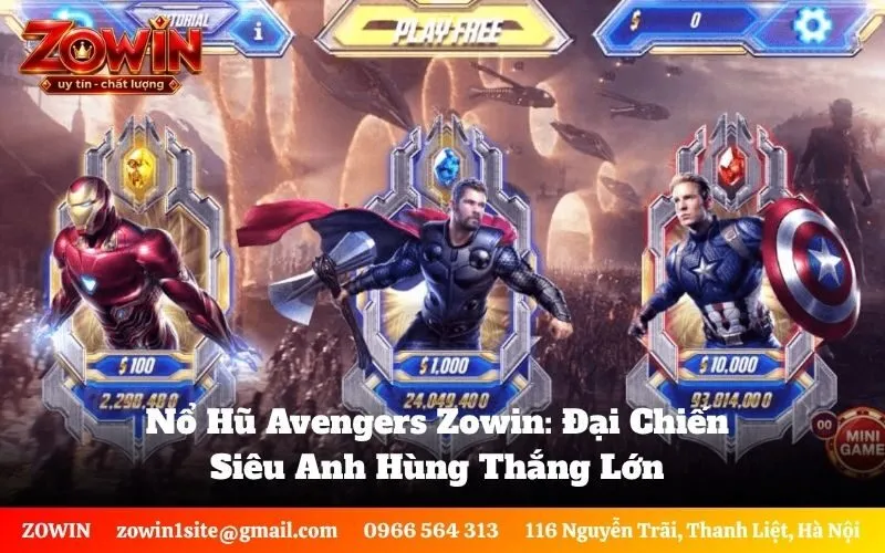 Nổ Hũ Avengers Zowin
